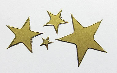 Sticker Sterne gold